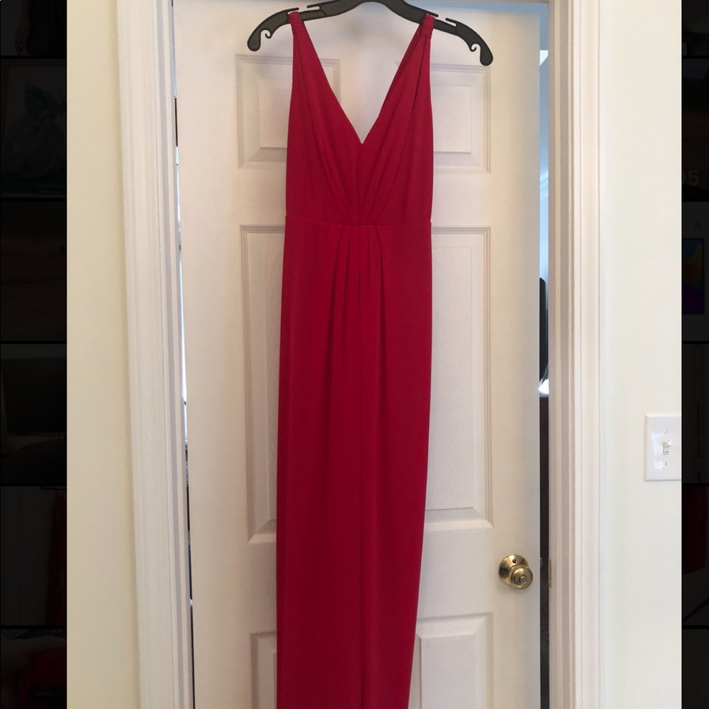 BCBG red formal maxi dress size S